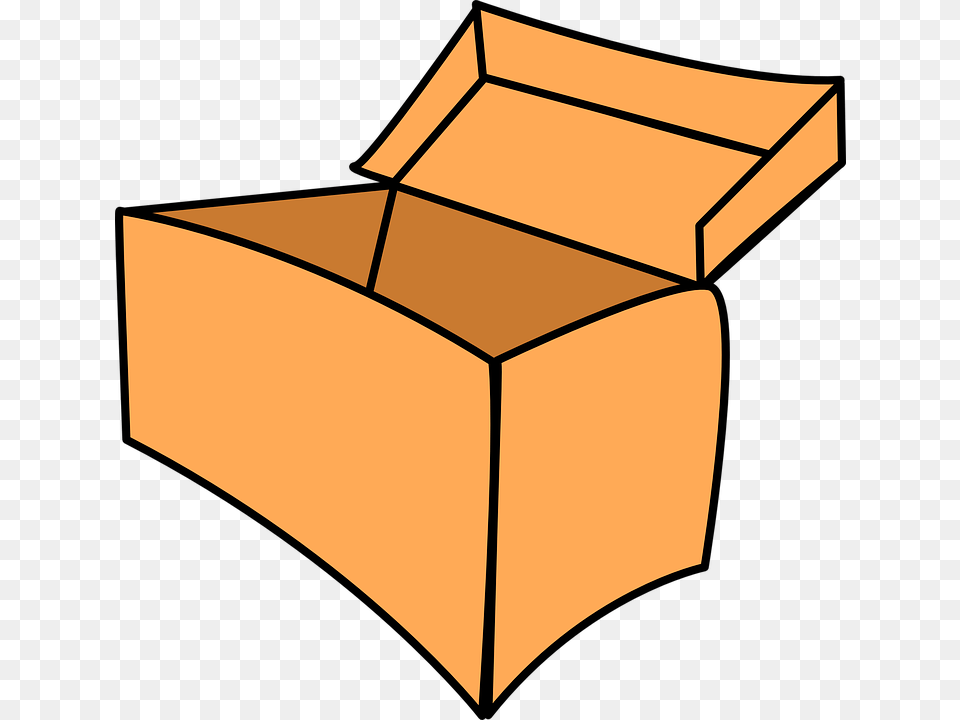 Post It Clipart Orange, Box, Cardboard, Carton, Package Free Png Download