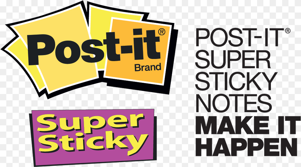 Post It Notes Logo Arts Poster, Advertisement, Text, Scoreboard Free Png