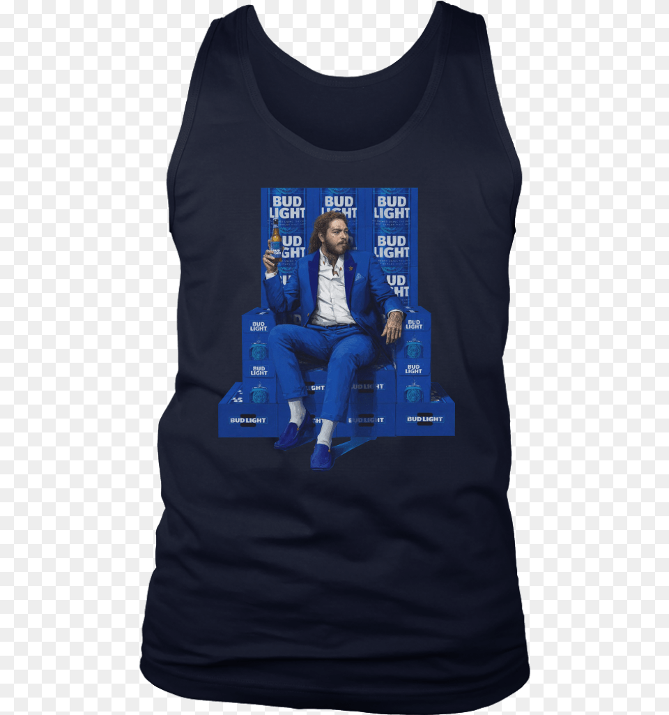 Post Malone Bud Light T Shirt, Clothing, T-shirt, Adult, Male Png