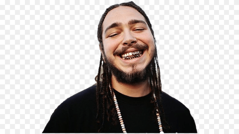 Post Malone Photo Post Malone Background, Accessories, Person, Necklace, Smile Free Png