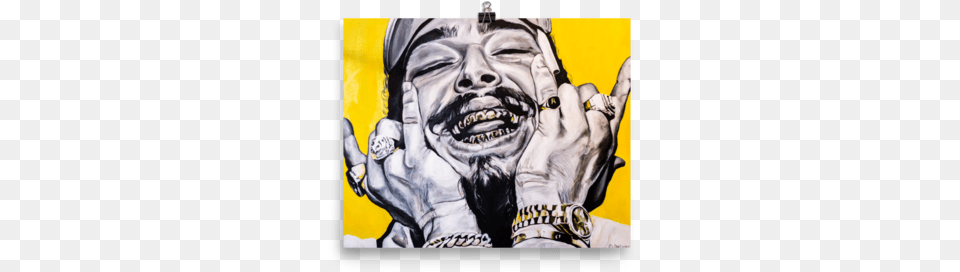 Post Malone Poster Art Painting, Body Part, Finger, Hand, Person Png