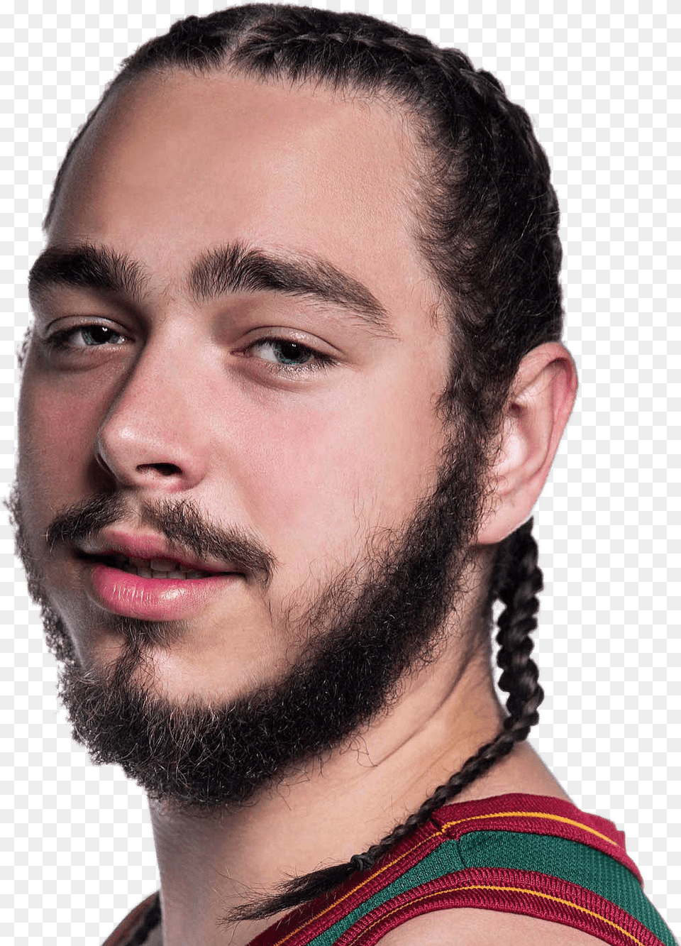 Post Malone Without Tattoos Post Malone Before Tattoos, Adult, Beard, Face, Head Png