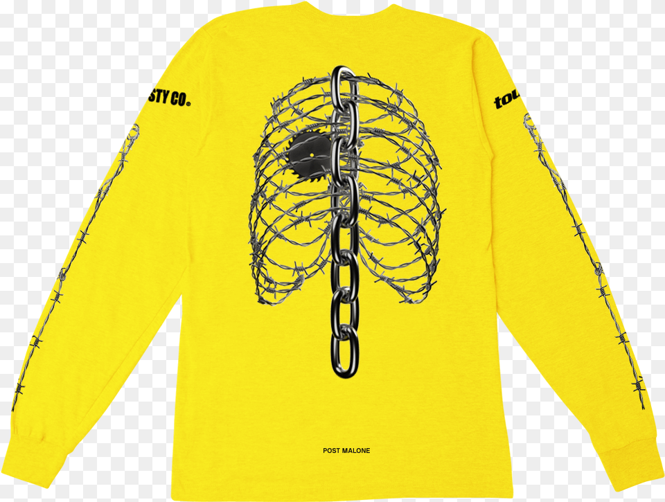 Post Malone Yellow Shirt, Clothing, Coat, Long Sleeve, Sleeve Free Transparent Png