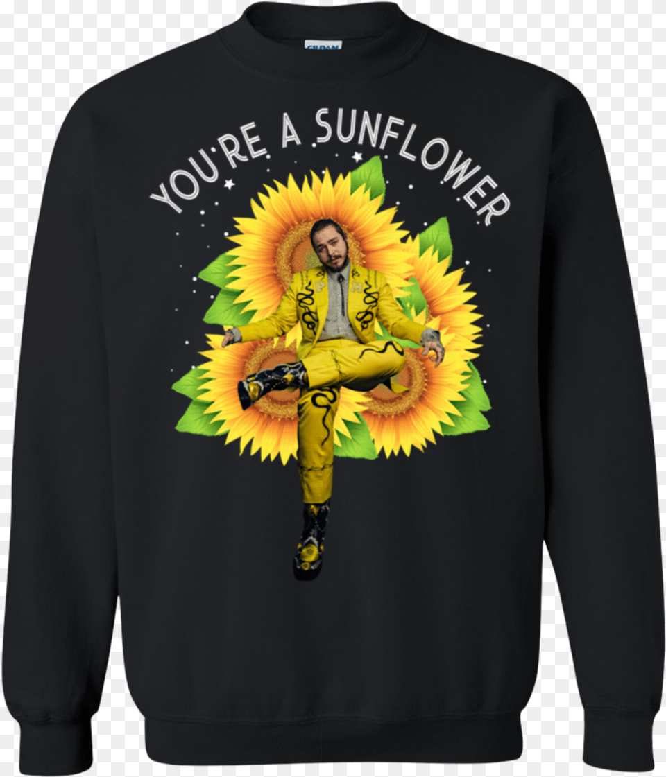Post Malone You Re A Sunflower, Sweatshirt, Sweater, Sleeve, Long Sleeve Free Png