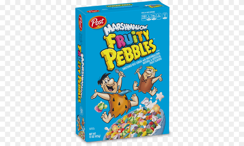 Post Marshmallow Fruity Pebbles 311g Fruity Pebbles With Marshmallows, Food, Sweets, Baby, Person Free Png