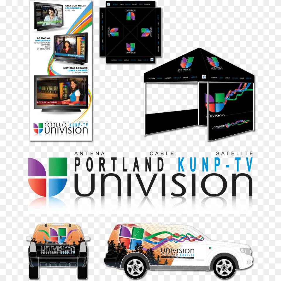 Post Navigation Univision, Advertisement, Poster, Car, Vehicle Free Transparent Png