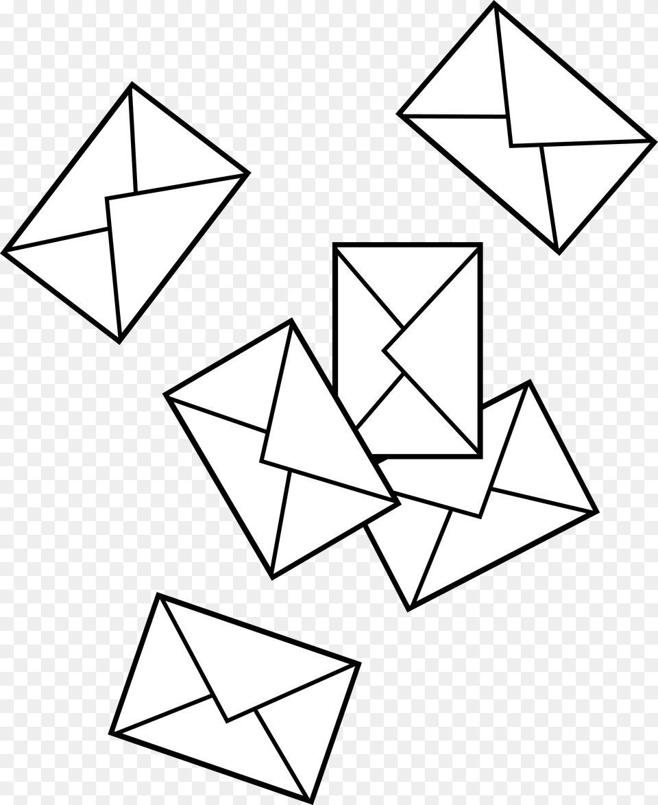 Post Office Clipart Scattered Envelopes, Art, Paper, Origami, Toy Free Transparent Png
