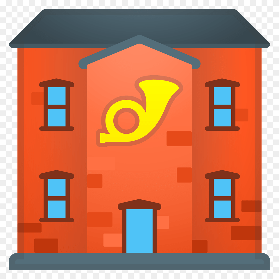 Post Office Emoji Clipart, Neighborhood, City, Architecture, Housing Free Transparent Png