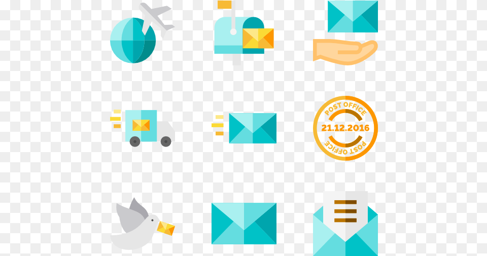 Post Office Post Flat Icon Free Png