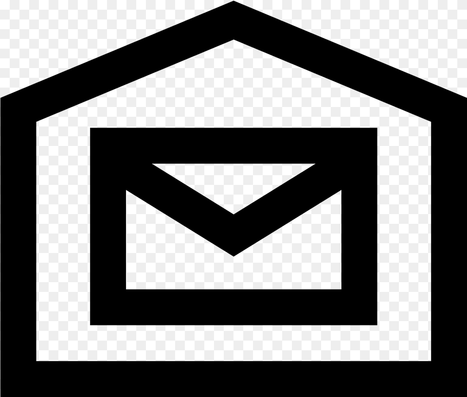 Post Office Symbol, Gray Png