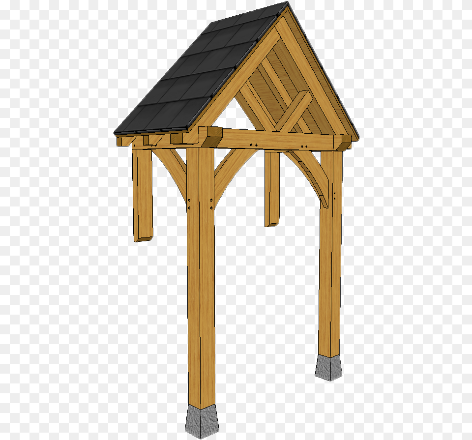 Post Porch A18 B Small Straight Truss Braces Wooden Porch Roof, Outdoors Free Transparent Png