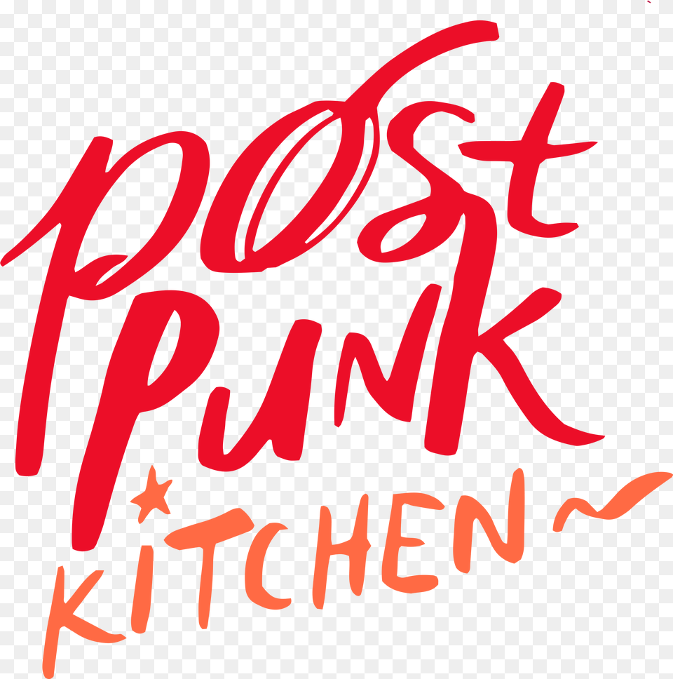Post Punk Kitchen Calligraphy, Text, Handwriting Png
