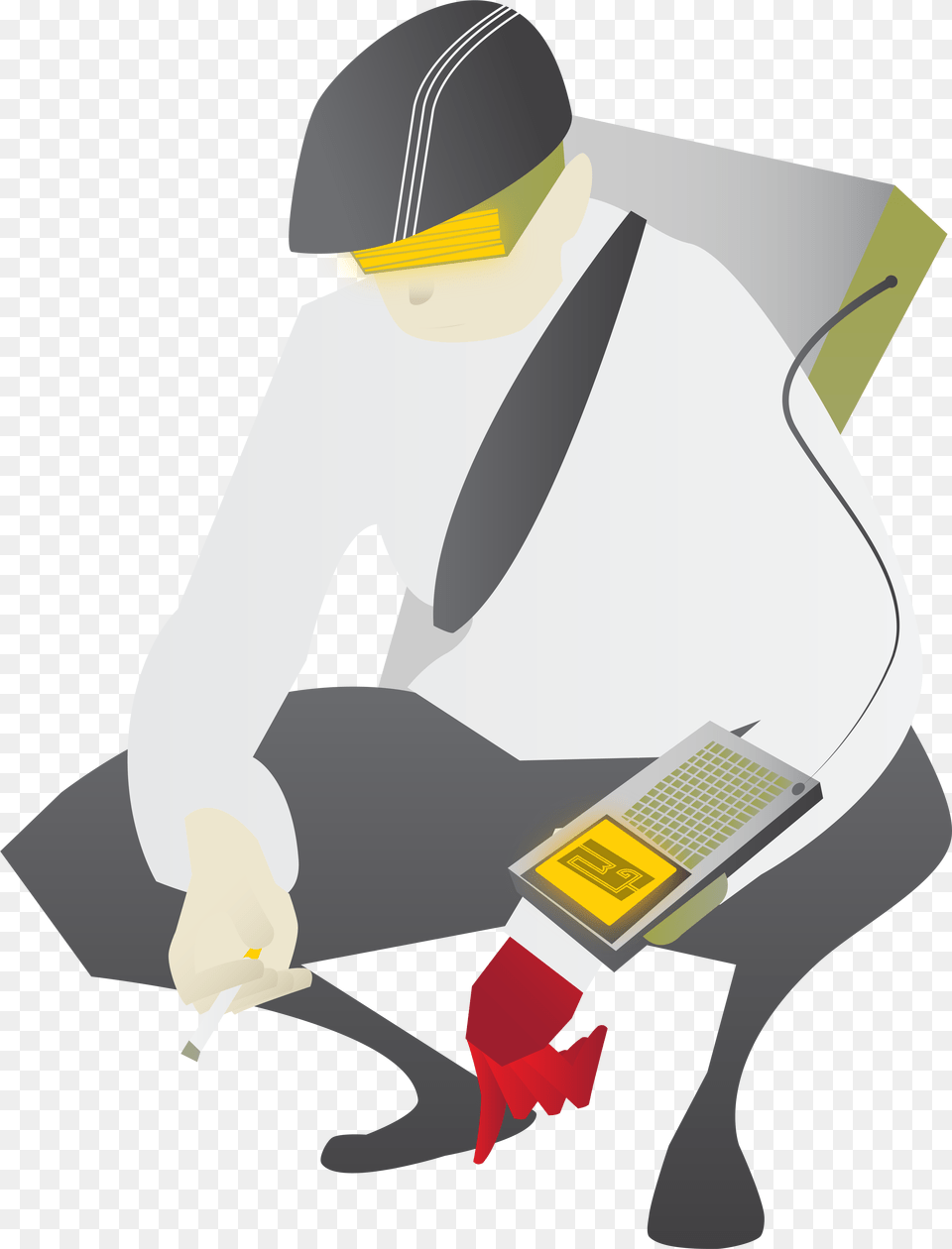 Post Rotary Tool, Glove, Clothing, Hat, Man Png