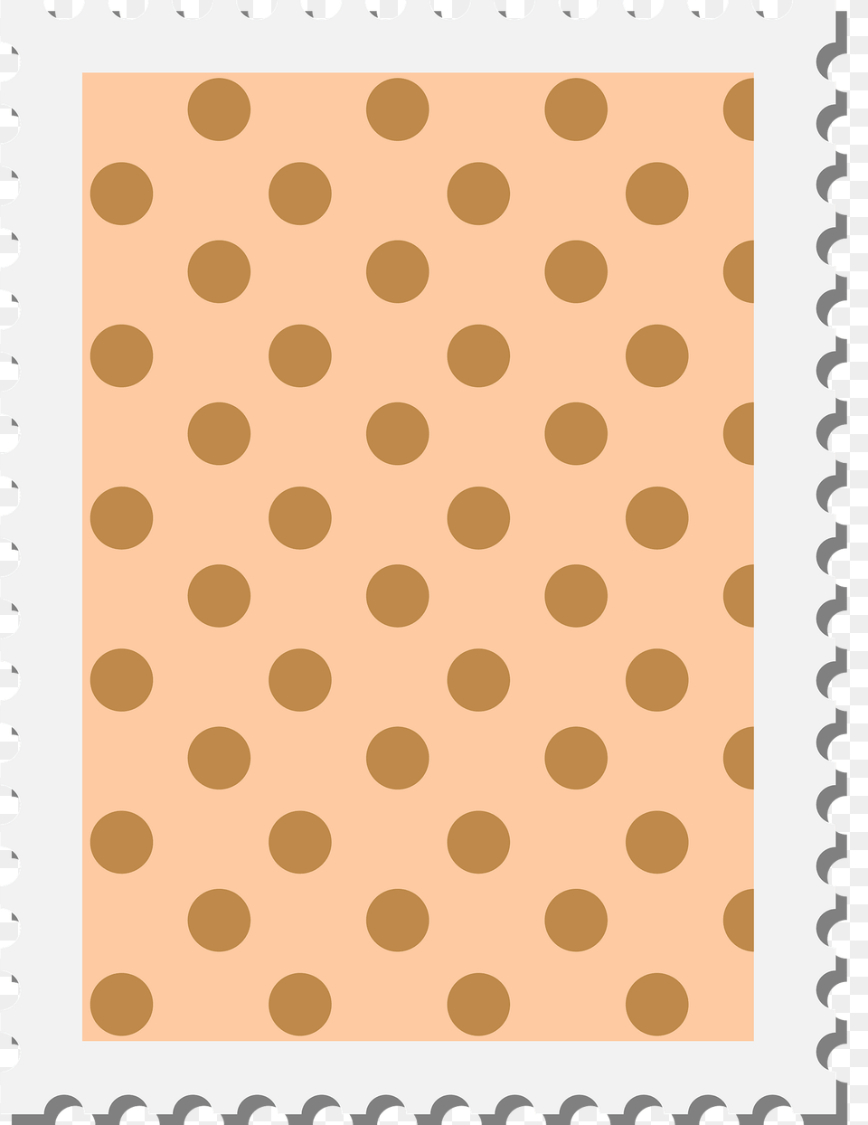 Postage Stamp Clipart, Pattern, Polka Dot, Postage Stamp Free Png