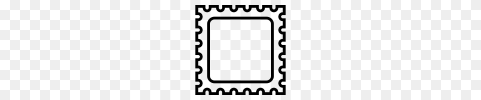 Postage Stamp Icons Noun Project, Gray Png Image