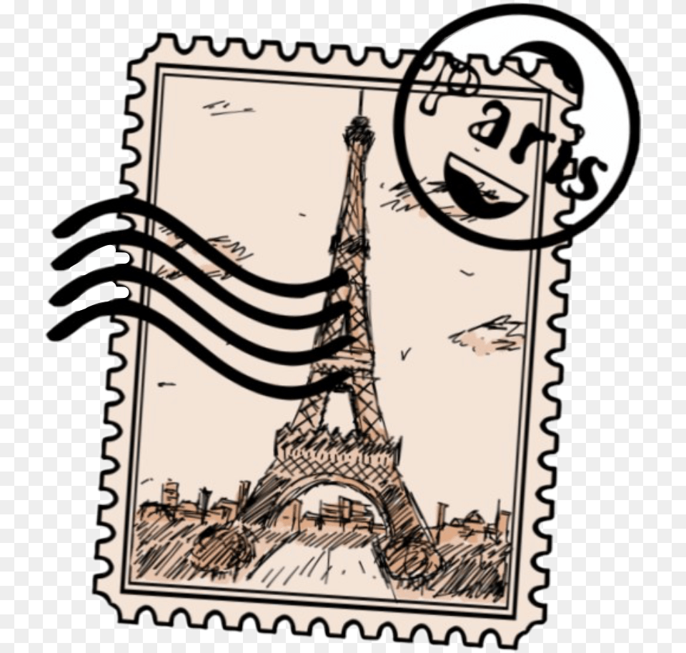 Postage Stamp Voteplease Freetoedit Paris Postage Stamp, Adult, Bride, Female, Person Free Png