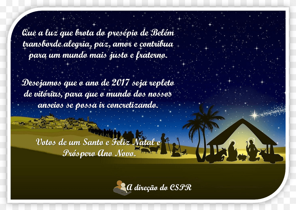 Postal De Natal Let39s Walk Through Advent Book, Night, Outdoors, Nature, Starry Sky Free Png Download
