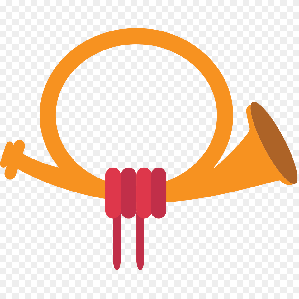 Postal Horn Emoji Clipart, Brass Section, Musical Instrument, Bugle Free Png