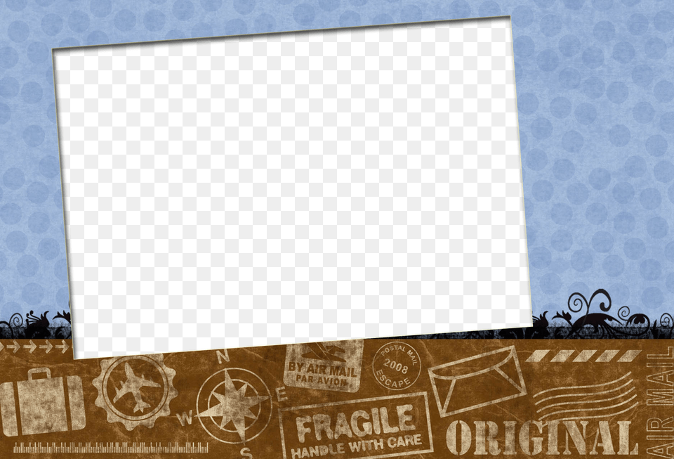 Postcard 1 Travel Frame, Electronics, Screen, Projection Screen, White Board Png