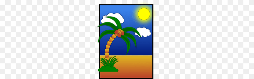 Postcard Clip Art, Palm Tree, Plant, Tree, Graphics Png Image