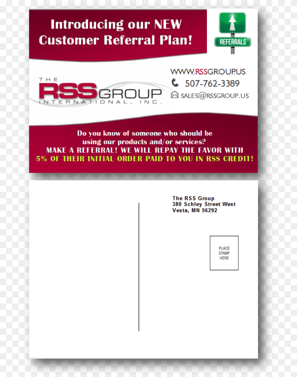Postcard Design By Standout Design For The Rss Group Paper Product, Envelope, Mail Free Png