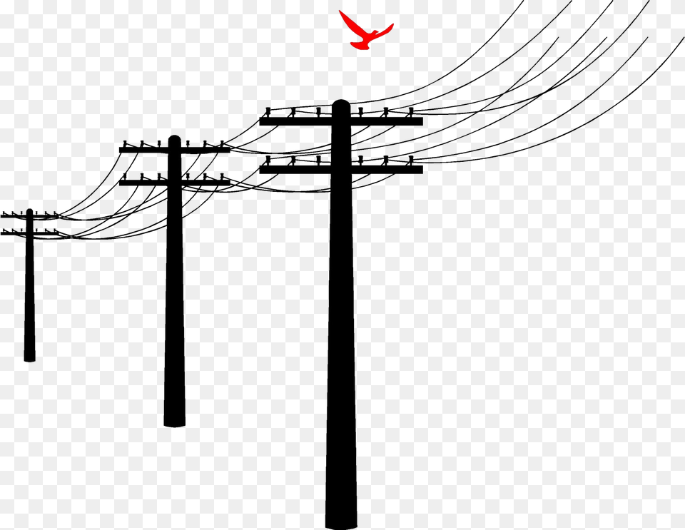 Poste, Utility Pole, Cable Png