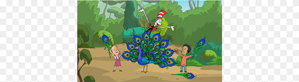 Posted By Pbs Publicity On Feb 18 2014 At Cat In The Hat S2 Fun Feathered Friends Dvd Usa, Plant, Vegetation, Baby, Person Png Image