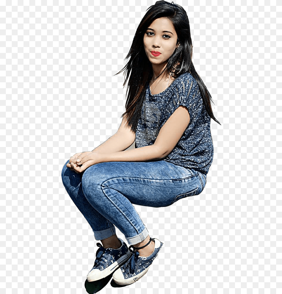 Posted By Ultimate Editing At Girls, Black Hair, Clothing, Shoe, Footwear Png