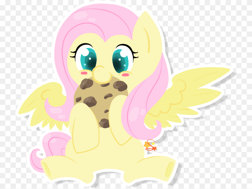 Posted Image Baby Fluttershy Eating, Angel Png