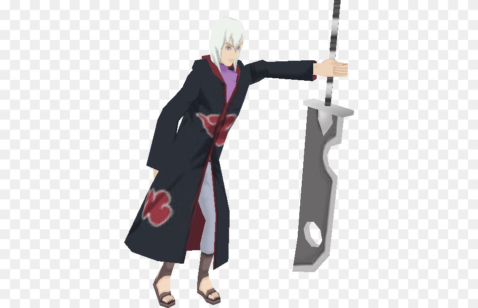 Posted Image Naruto Suigetsu Akatsuki Naruto Shippuden Suigetsu Taka, Adult, Weapon, Sword, Person Png