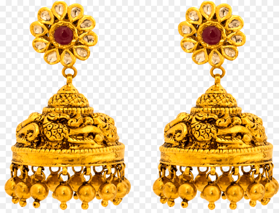Posted On Oct 10 Gold Ear Rings Designs In India, Accessories, Earring, Jewelry, Treasure Free Transparent Png