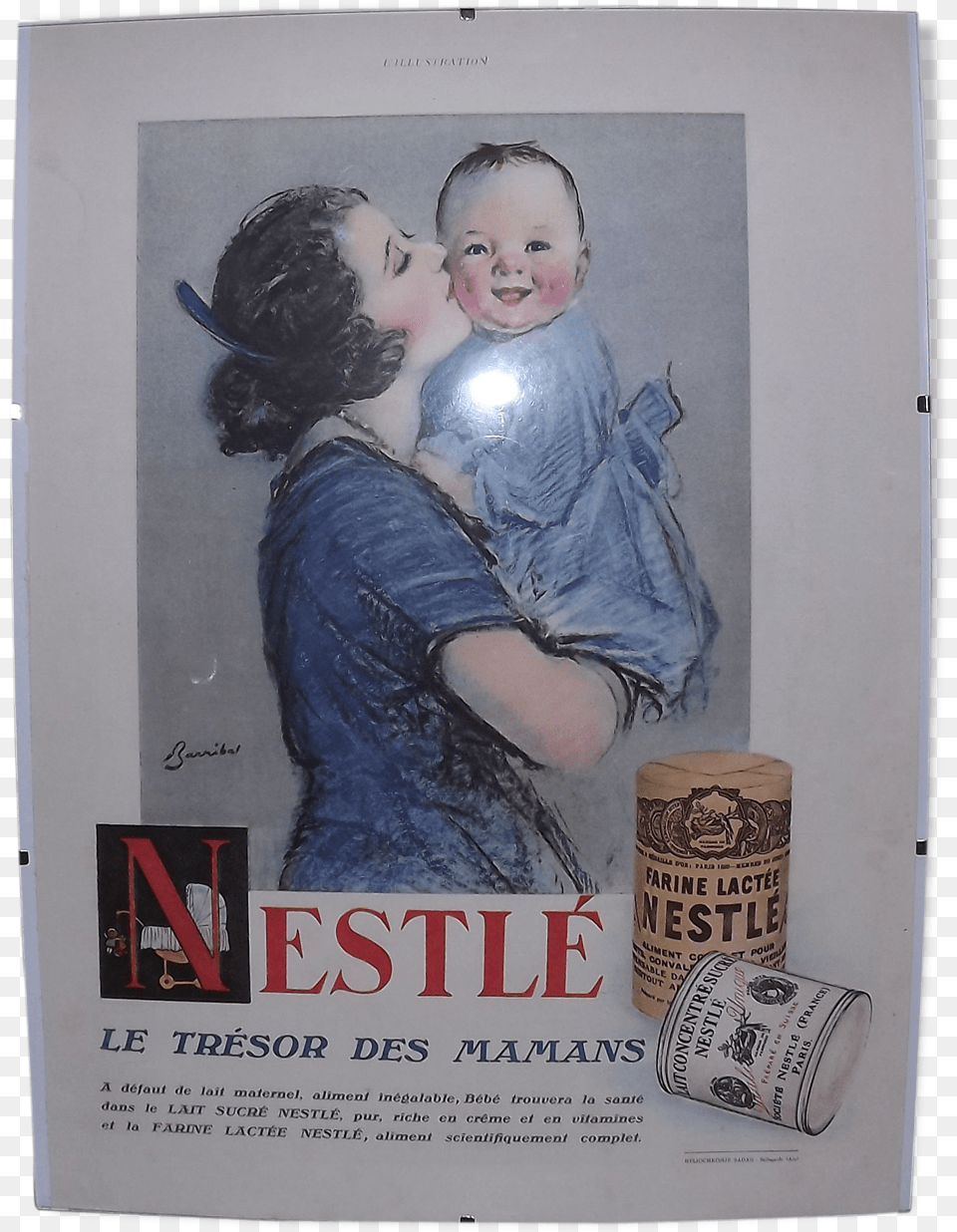 Poster Advertising Paper Nestl 1930 By Barribal Advertising, Face, Head, Person, Photography Free Png Download