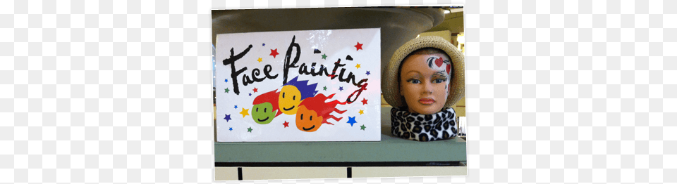 Poster And Face Paint Sample Picture Frame, Clothing, Hat, Cap, Baby Png