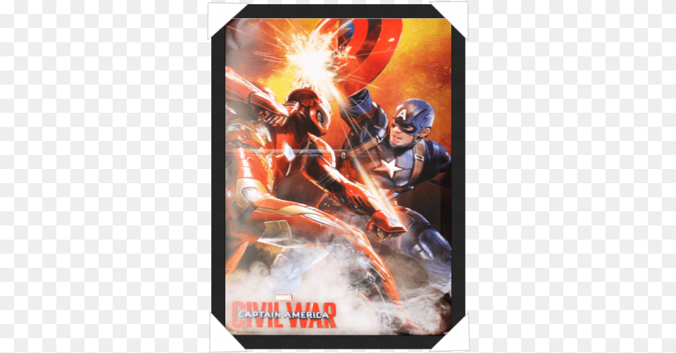 Poster Captain America Civil War Fight One Size, Book, Comics, Publication, Adult Free Transparent Png
