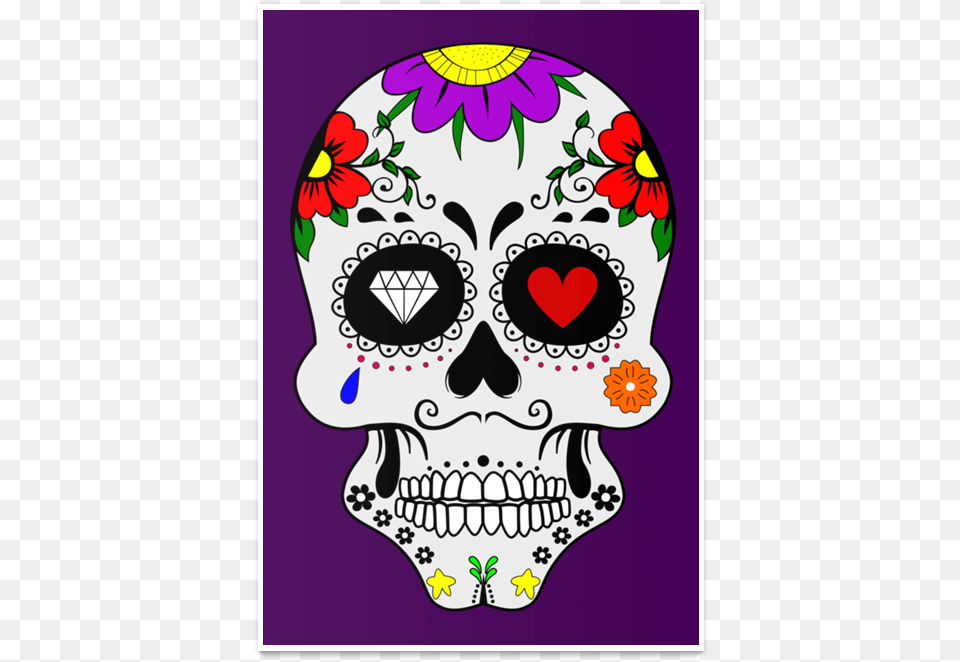 Poster Caveira Mexicana De Fbio Flixna Skull, Art, Graphics, Pattern, Baby Free Transparent Png