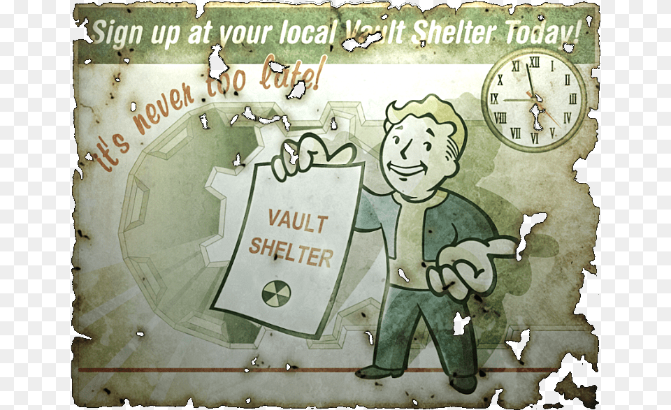 Poster Fallout Vault Tec, Person, Book, Publication, Face Png