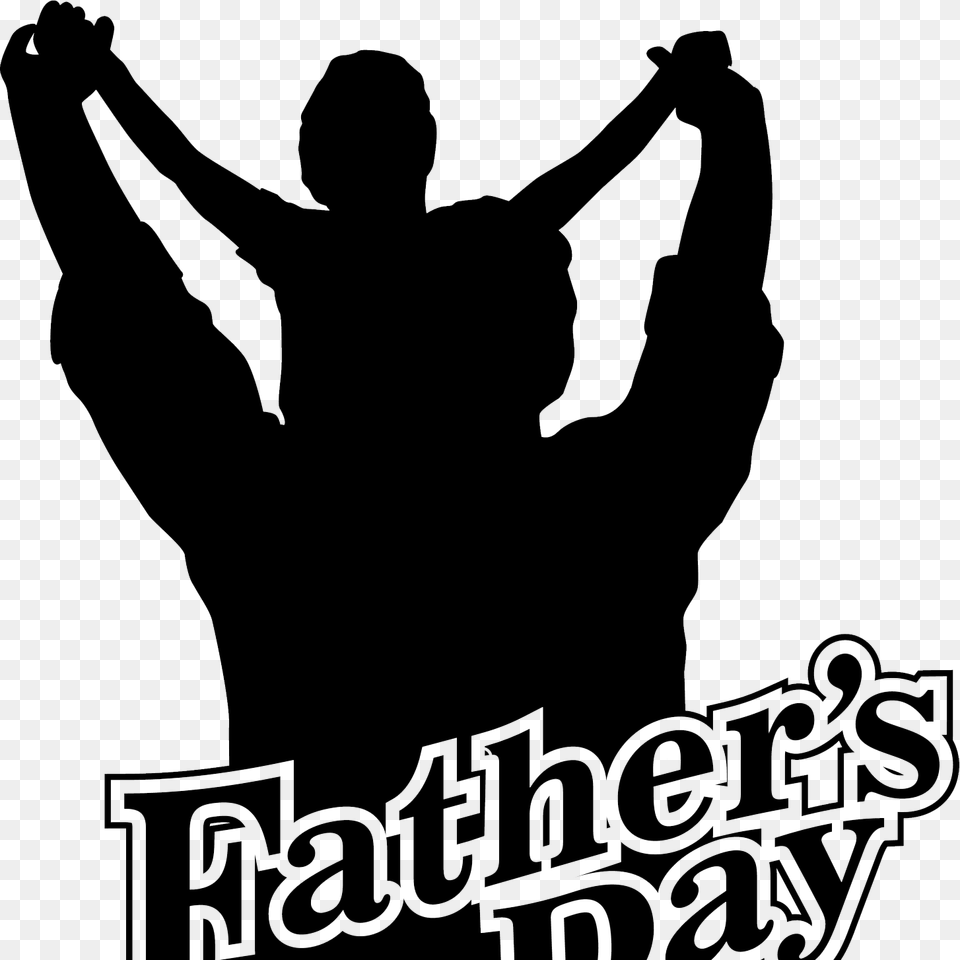 Poster Happy Fathers Day 2019 African American, Silhouette, Stencil, Adult, Male Png Image