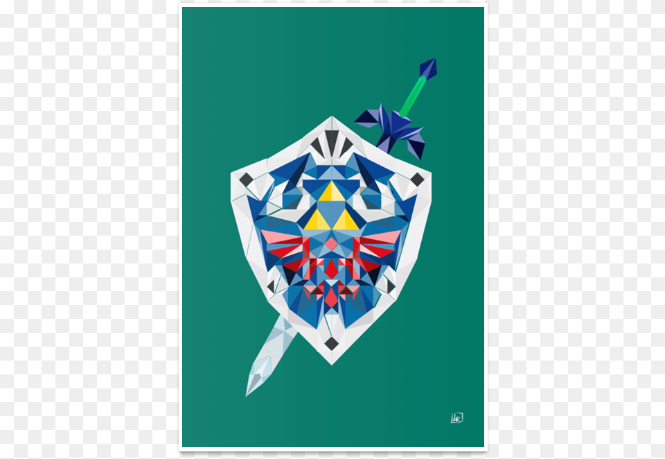 Poster Hyrule Kit De Leo Rodriguesna Crest, Armor, Shield Free Png Download