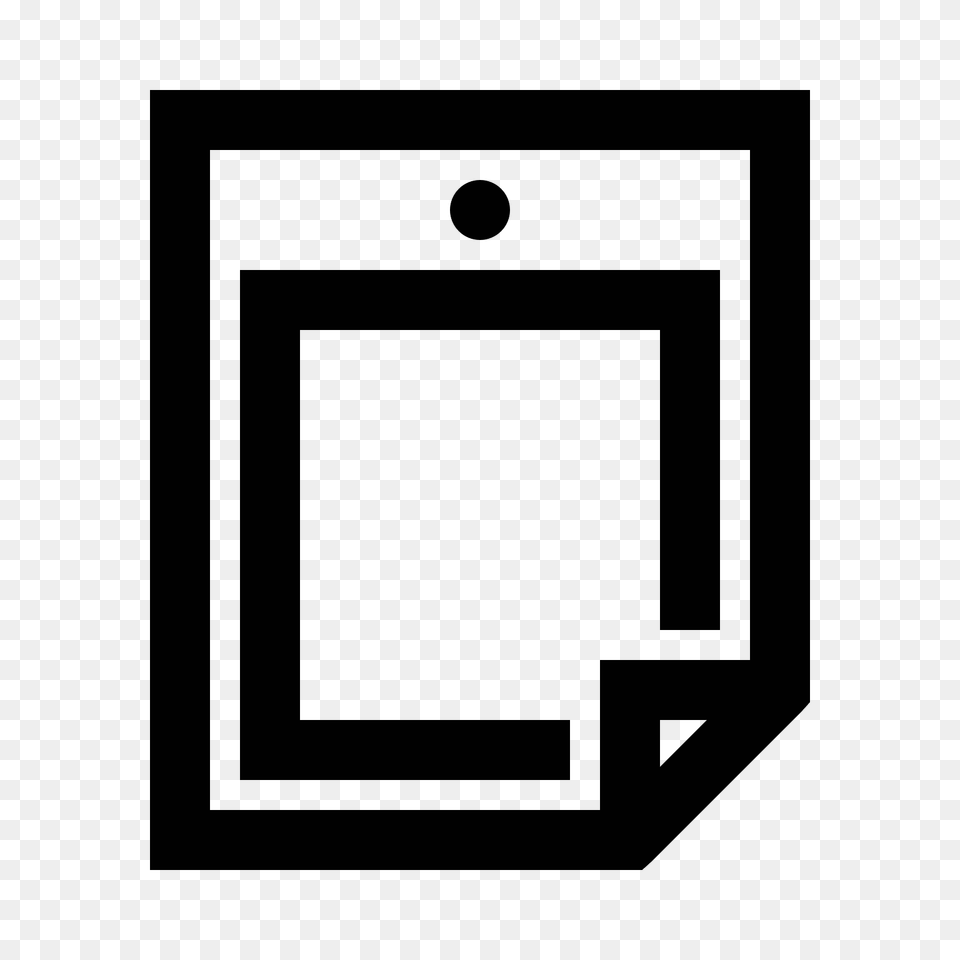 Poster Icon, Gray Png