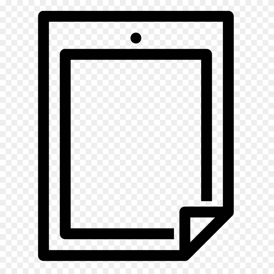 Poster Icon, Gray Png Image