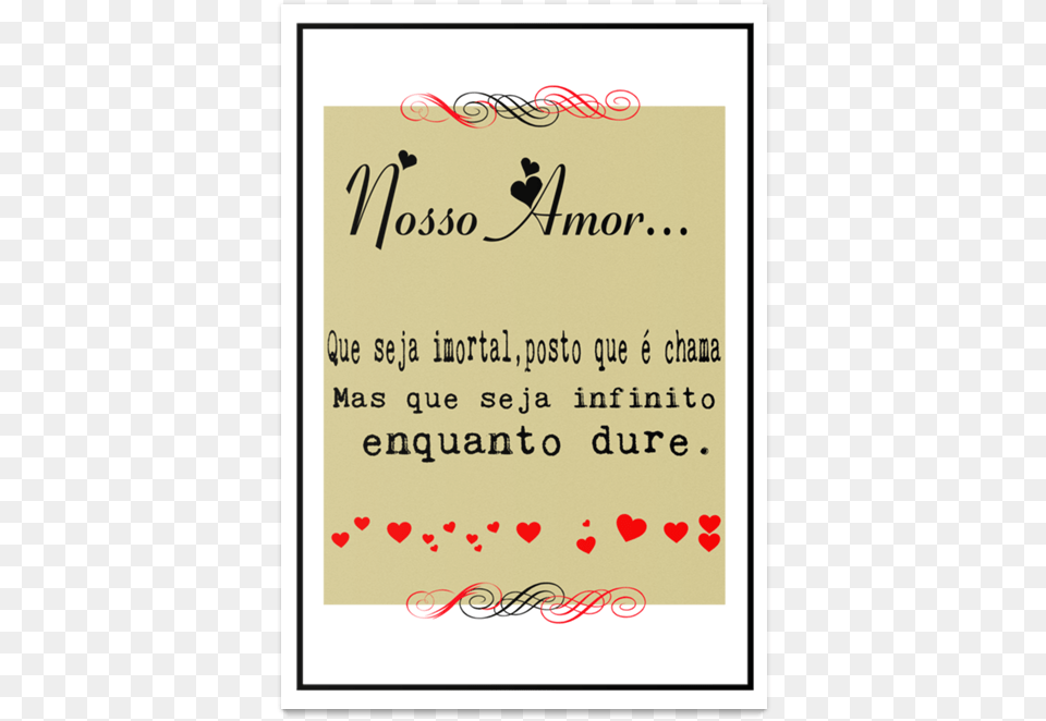 Poster Nosso Amor De Ednaldo Mendesna Calligraphy, Text, Paper, Envelope, Greeting Card Png