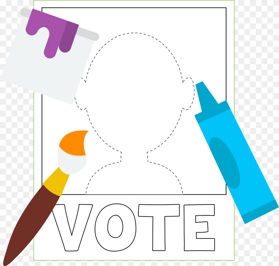 Poster Of A Blank Vote Poster For You To Color Free Png Download