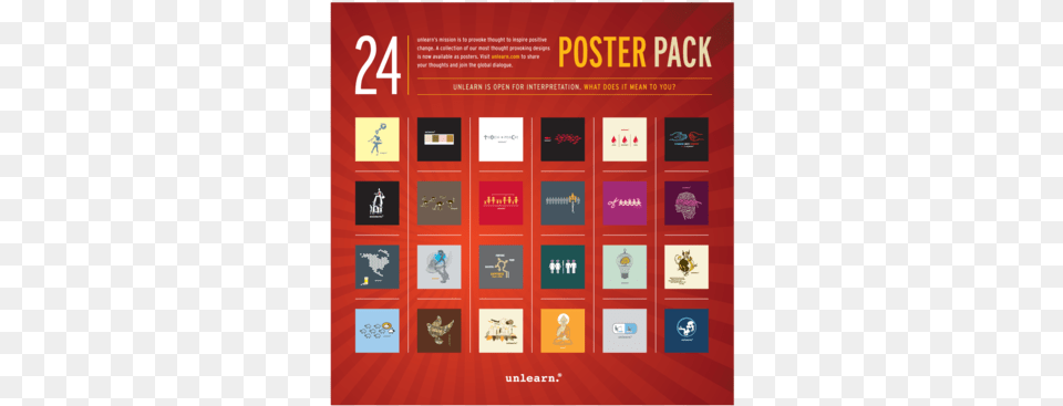 Poster Pack Unlearn Posters, Advertisement, Book, Publication, Scoreboard Free Png Download