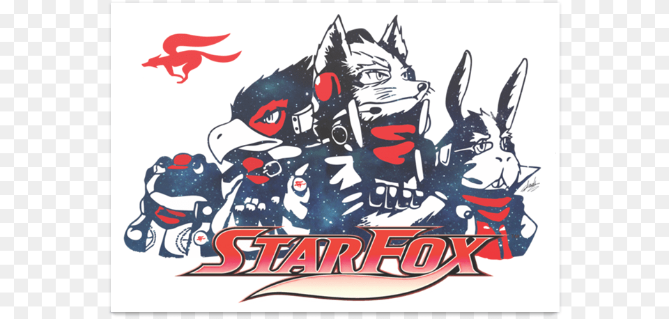 Poster Starfox Zero De Edward The Catquots Studiona Star Fox Zero, Book, Comics, Publication, Baby Png Image