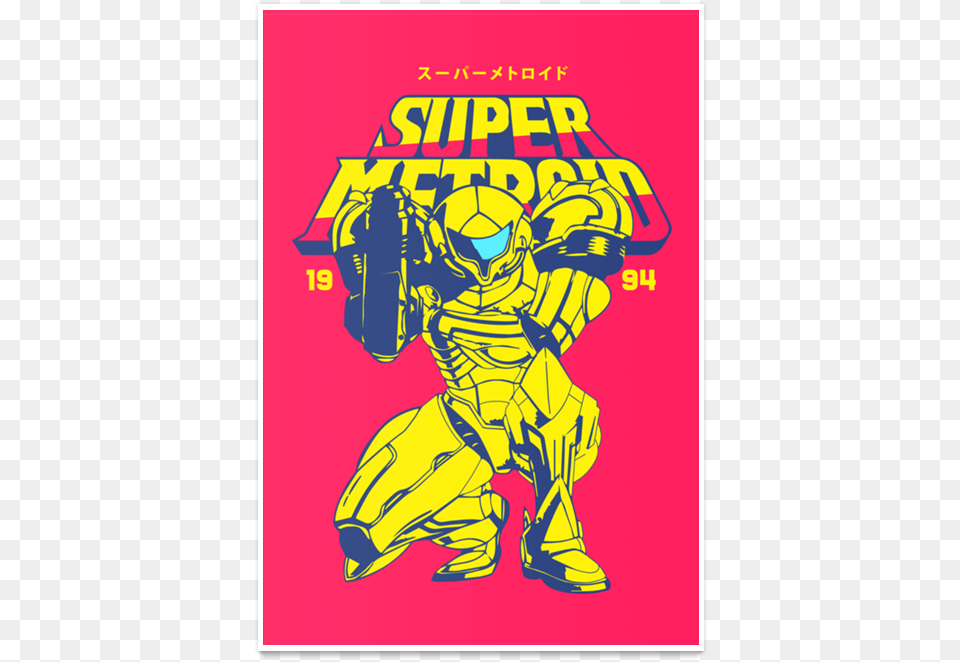 Poster Super Metroid De Tulleceriana Illustration, Book, Publication, Comics, Baby Free Png