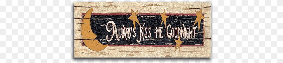 Posterazzi Always Kiss Me Goodnight Poster Print, Logo, Blackboard, Home Decor, Text Free Png