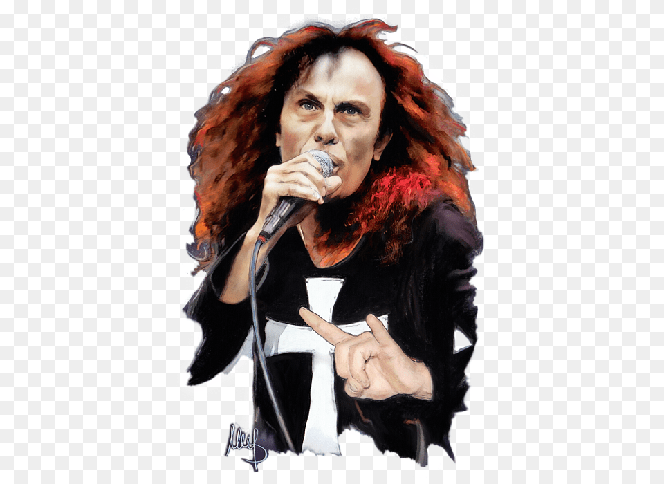 Posters De Ronnie James Dio, Adult, Portrait, Photography, Person Free Transparent Png