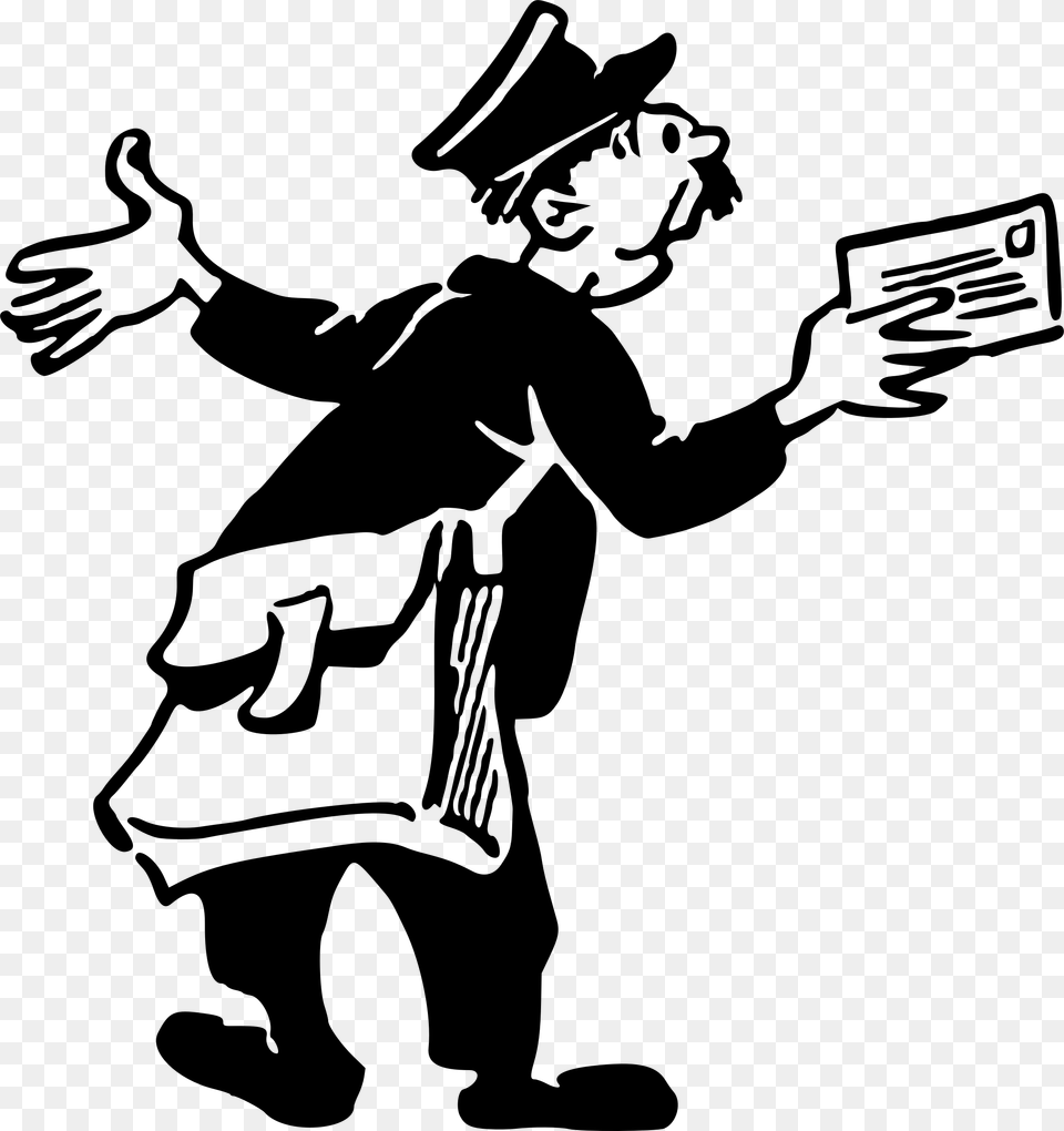 Postman, Gray Free Png