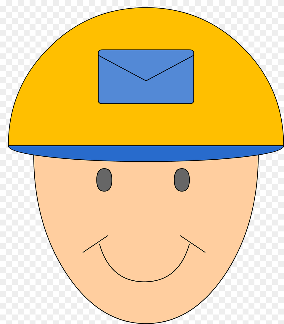 Postman Face Clipart, Clothing, Hardhat, Helmet Free Transparent Png