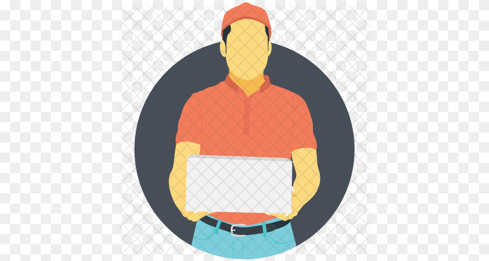 Postman Icon Cartoon, Person, People, Man, Male Free Transparent Png